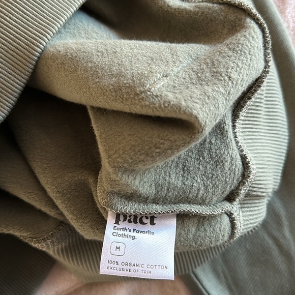 PACT 100% Organic Cotton Cotton Caper One For All Unisex Hoodie Sage (XS) BNWT - Picture 7 of 11